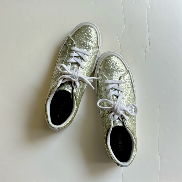 Converse Shoes - Converse Silver Glitter Custom All Star size 8